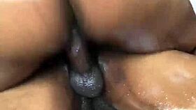 ebony milf with big ass hints at riding black cock