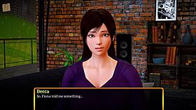 Hey, in my new family episode, the redhead with big tits and ass gets erotic in this anime game.