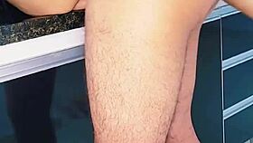 Blonde Couple Fucks In The Kitchen Sink