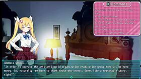 magical girl otometia bound in bondage game! part 2 of the hentai adventure!