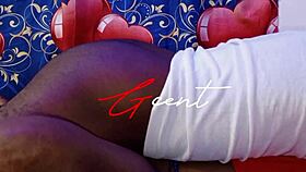 Ebony couple shares intimate screams during passionate fucking