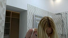 i watch my tattooed hot girlfriend change her thong in the bathroom