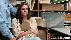 Intense amateur blowjob and fucking in shop