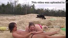 young wife moans as she gets fucked and creampied in public