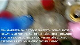 bruna silva's hotwife party at friend's house 😈