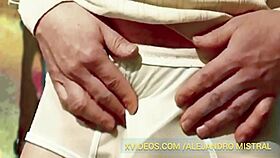 alex mist shows off underwear in gay fetish video