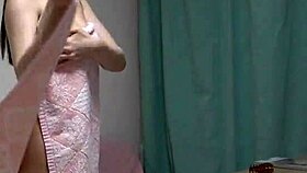 Himeno Amasaki strips for private Japanese shower show