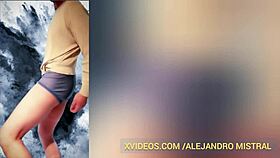 alex mist shows off underwear in gay fetish video