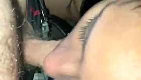 puerto rican amateur gives pov blowjob in public and gets caught