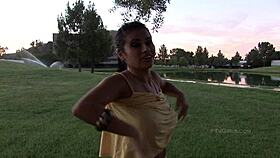 Alexa Loren Shows Ass and Pussy in Public Sprinklers HD