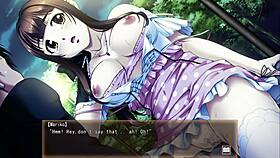 Bound young wife in outdoor bondage game receives intriguing creampie from toys