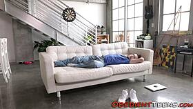 The Submissive Teen Got Throated Hard