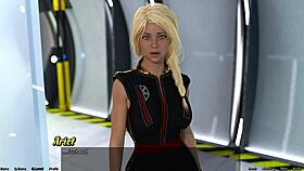 Blonde virgin caught me fucking her step sister in space