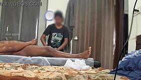 this gay massage ends with a happy blowjob