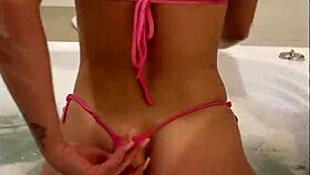 I was showering when she sucked my cock