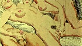 Vintage erotic drawings bring steamy fantasies to life with raw passion!