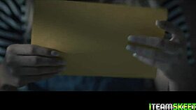 Annas Man Wraps His Arms Around Her And Whips Out His Extra Large Boner To Stuff Her Muff With