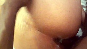 Ebony Amateur Gets Intense Anal Assfucking With Deep Penetration And Moans Loudly