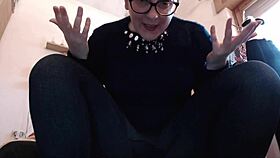 amateur girl in lingerie gets a big wet orgasm from close-up fingering her cute beaver