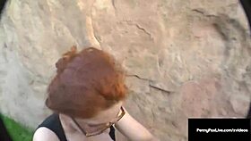 Penny pax gets her snatch fucked outdoors