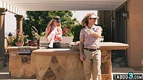 Zariah and Gracie fucking blonde MILF together