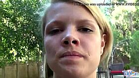 Blonde Teen Fingers Herself Hard In Outdoor Pool With Dildo Close-Up