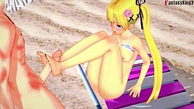 Marie rose in bikini getting fucked on the beach, so hot! 😍