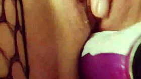 Cody Roy Gives Danielle Roy Intense Pleasure In Fishnet Lingerie