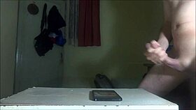 jerking hard for cassidyboo with cum on face.