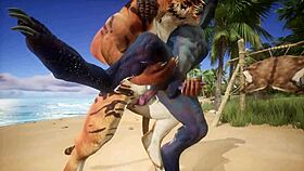 Tiger Pounds Lizard to Multiple Climaxes in Wild Action