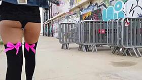 Public Squirt Masturbation On Beach!