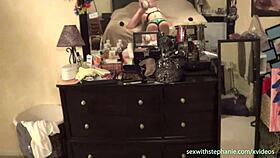 Stephie Feels Intense Pleasure Giving Pro Blowjob with Her Big Tits