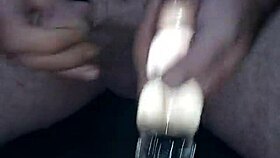 Enjoying delicious toys and squirting.