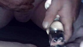 Enjoying delicious toys and squirting.