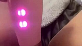 fat milf masturbates with backup toy