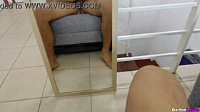 Hard Sex in Front of the Mirror With the Sexiest School Girl