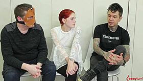 Bound Whore Gagging Deeply, Toyed Anal and Blowjob Tease?