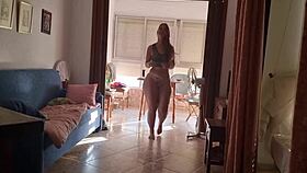 Want to see this blonde teen with a big ass making a custom video?