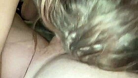 Milf Pleases with Deepthroat and Cum in Mouth.