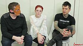 Bound Whore Gagging Deeply, Toyed Anal and Blowjob Tease?