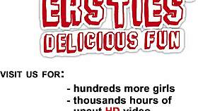 Three stunning babes explore anal sex with toys and licking