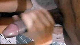 Débora Andrade shoves huge black cock in mouth on bathroom floor!