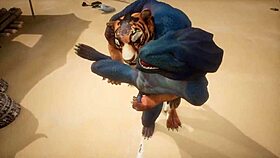 Tiger Pounds Lizard to Multiple Climaxes in Wild Action