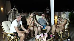 Era Tudo Pela Putaria: Swingers Elo Cardone and Victor Mustang in Sheer Red Lingerie