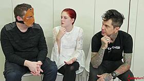 Bound Whore Gagging Deeply, Toyed Anal and Blowjob Tease?