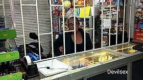 Caught behind the bars in a cage