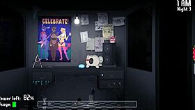 playing five nights at fuzzboobs, pegging that sweet futanari ass 😈