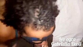 Chubby Wife Teasingly Sucks Cock With Passion.