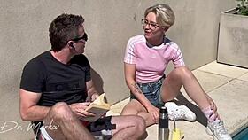 Freyja begs neighbor to gape her ass.