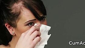 Foxy Hottie GETS Cumshot On Her FACE